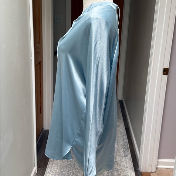 Vince SilkSatin Band Collar in Porcelain - Picture 3 of 4